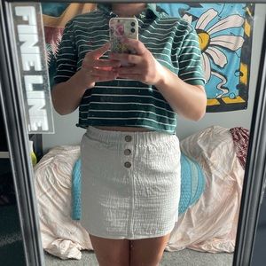 White Mini Skirt